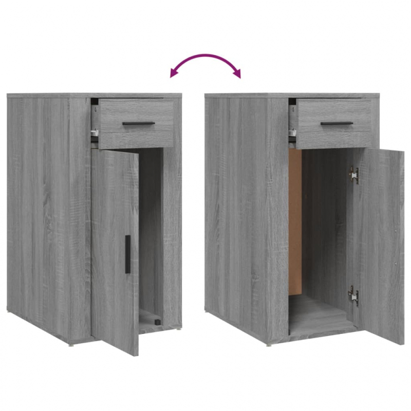 Büroschrank Grau Sonoma 40x49x75 cm Holzwerkstoff