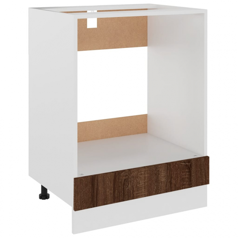 Herdumbauschrank Riga Braun Eichen-Optik 60x46x81,5 cm Holzwerkstoff