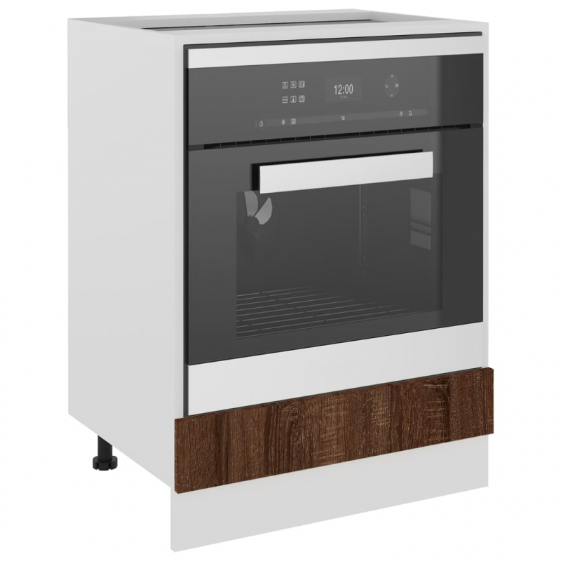 Herdumbauschrank Riga Braun Eichen-Optik 60x46x81,5 cm Holzwerkstoff