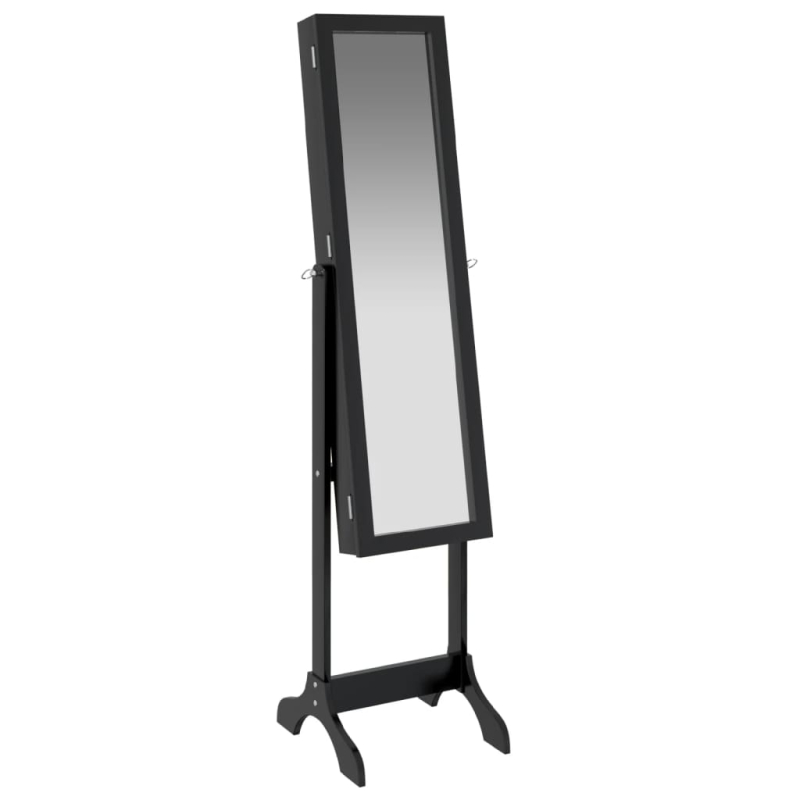 Standspiegel Schwarz 34x37x146 cm