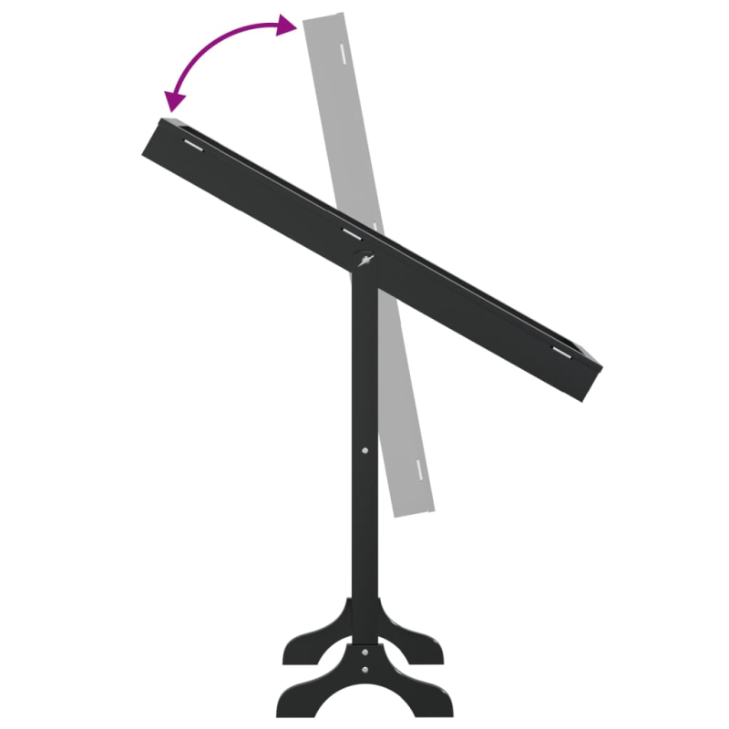 Standspiegel Schwarz 34x37x146 cm