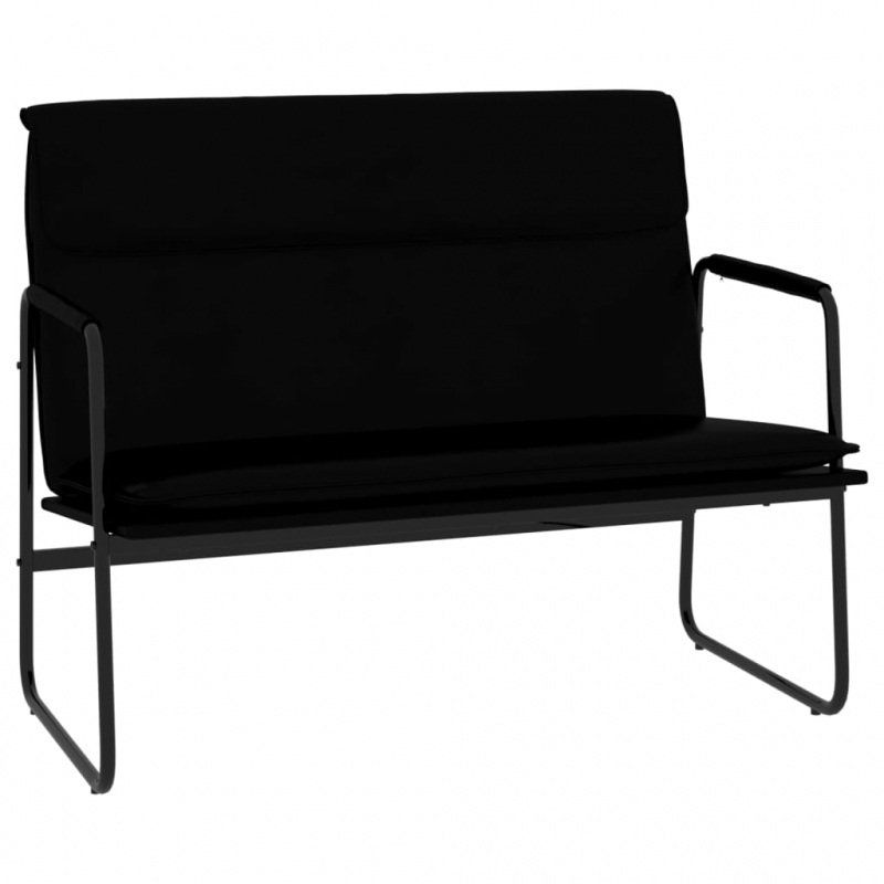 Sitzbank Schwarz 100x64x80 cm Kunstleder