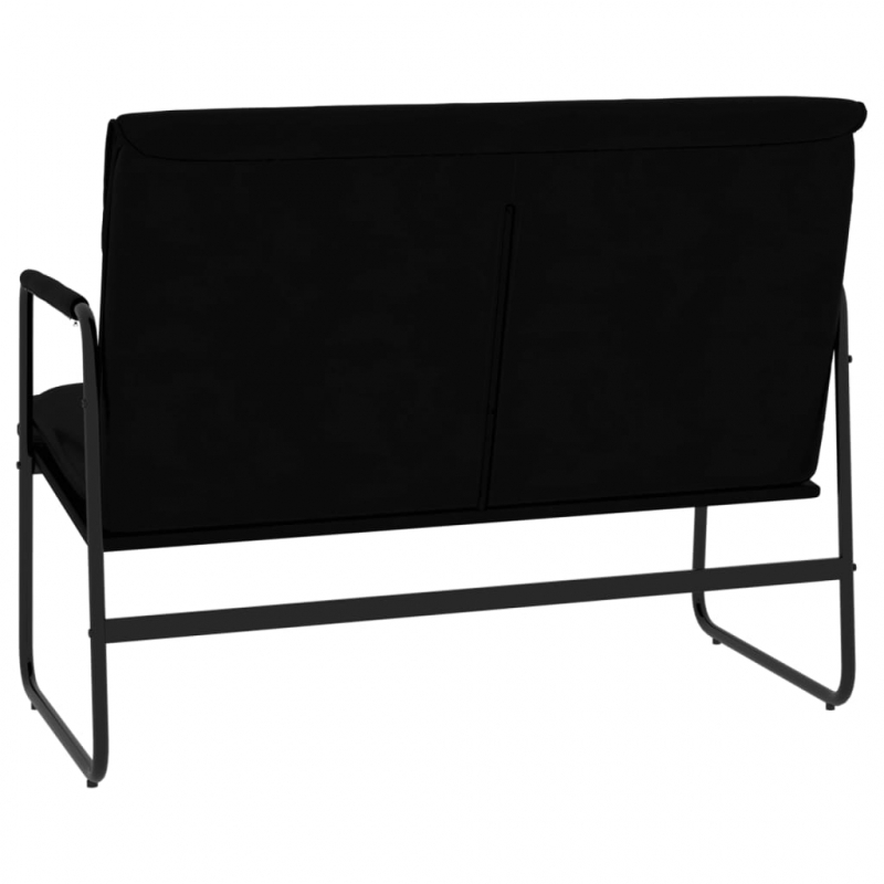 Sitzbank Schwarz 100x64x80 cm Kunstleder