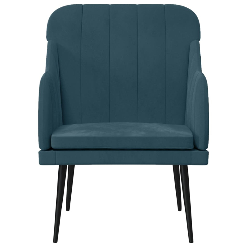 Sessel Blau 63x76x80 cm Samt