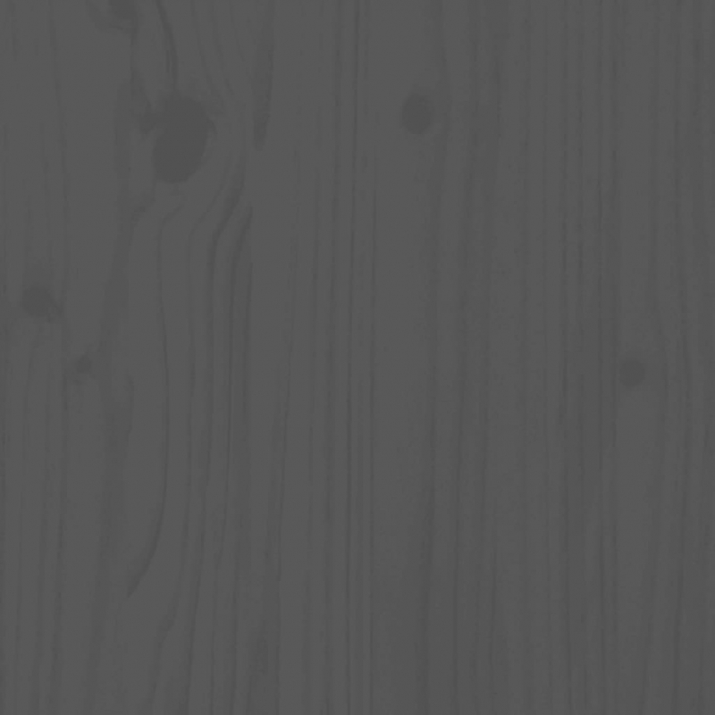 Pflanzkübel mit Ablage Grau 111,5x54x81 cm Massivholz Kiefer