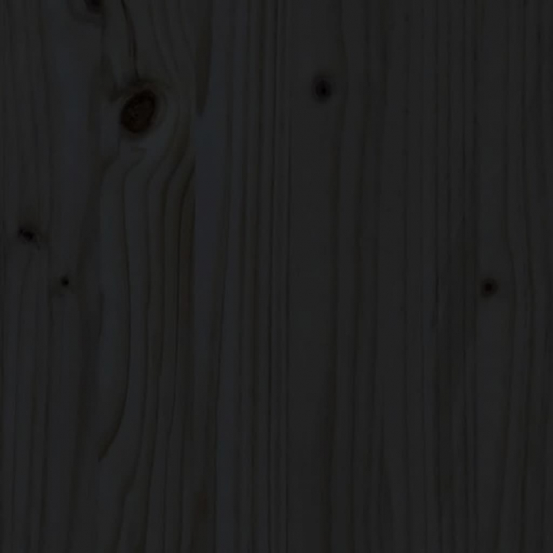 Pflanzkübel Schwarz 78x78x27 cm Massivholz Kiefer