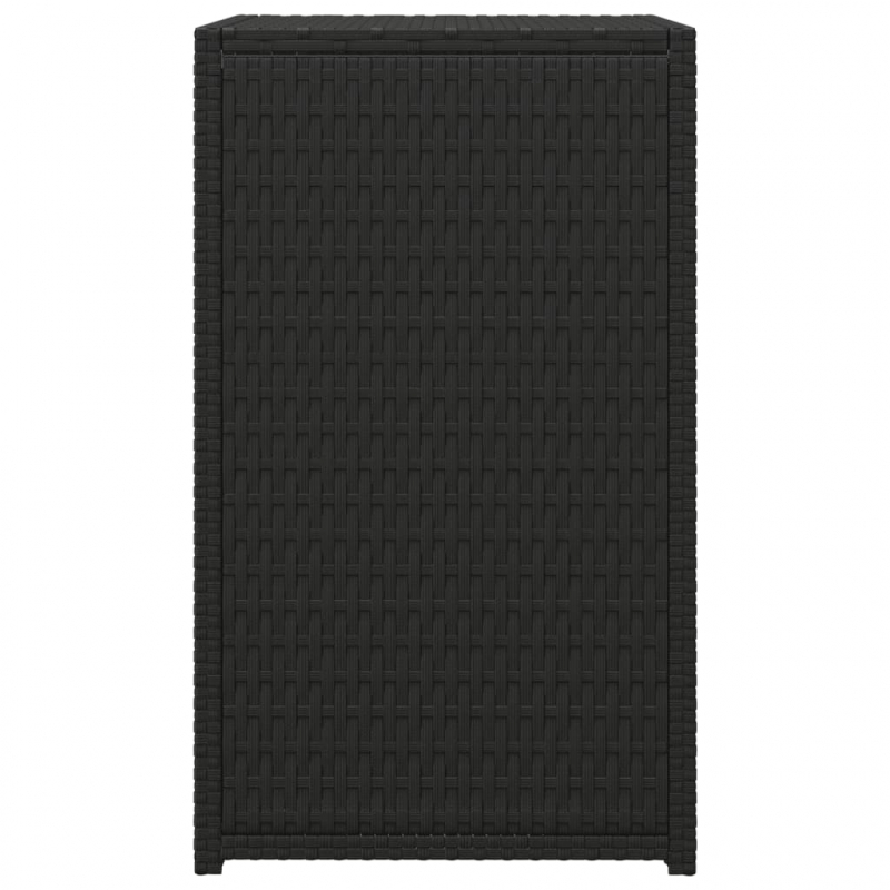 C-Tisch Schwarz 40x35x60 cm Poly Rattan