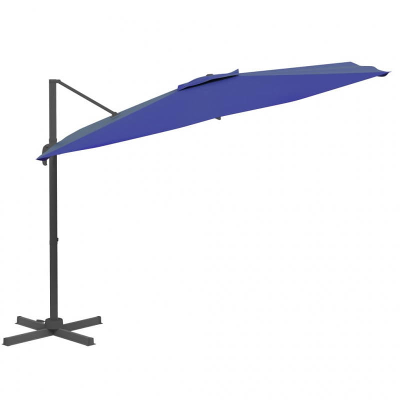 LED-Ampelschirm Azurblau 400x300 cm