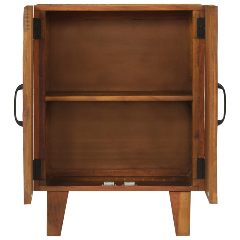 Sideboard Handgeschnitzt 55x30x75 cm Altholz Massiv