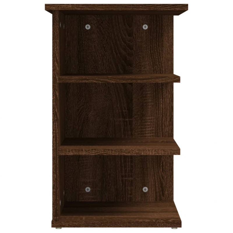 Beistellregal Braun Eichen-Optik 35x35x55 cm Holzwerkstoff