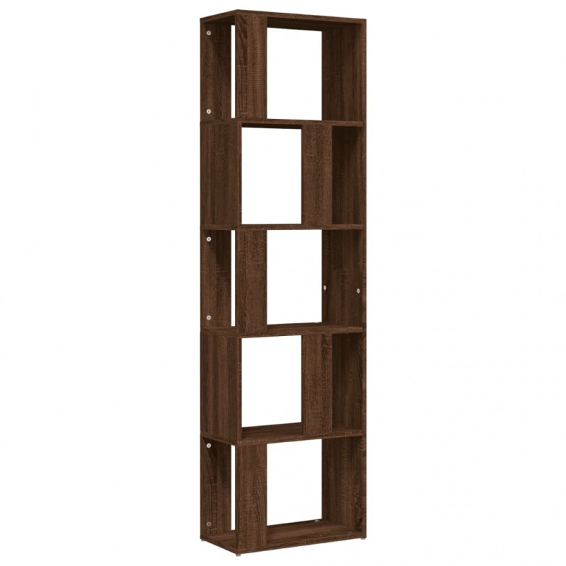 Bücherregal Braun Eichen-Optik 45x24x160 cm Holzwerkstoff