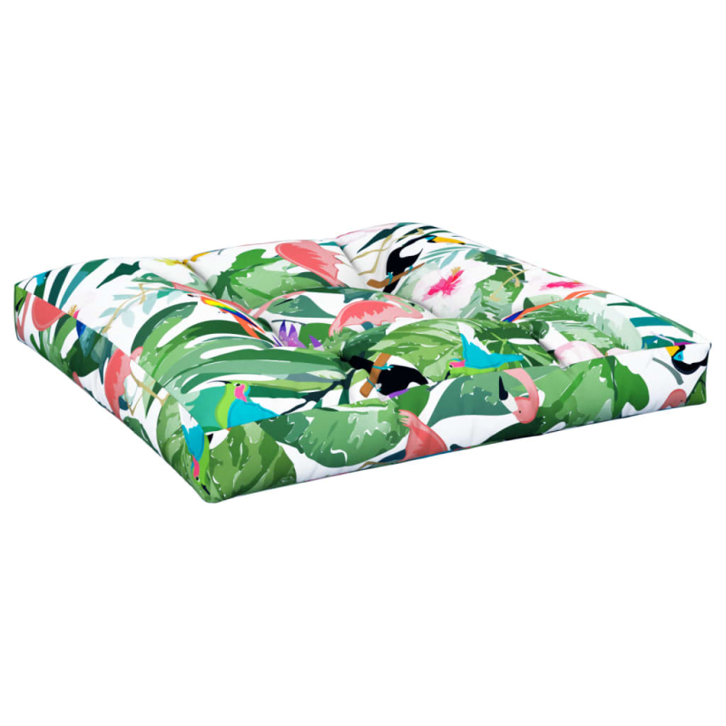 Palettenkissen Mehrfarbig 80x80x12 cm Stoff