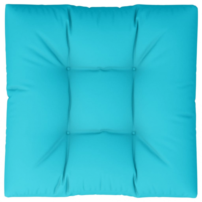 Palettenkissen Türkis 80x80x12 cm Stoff