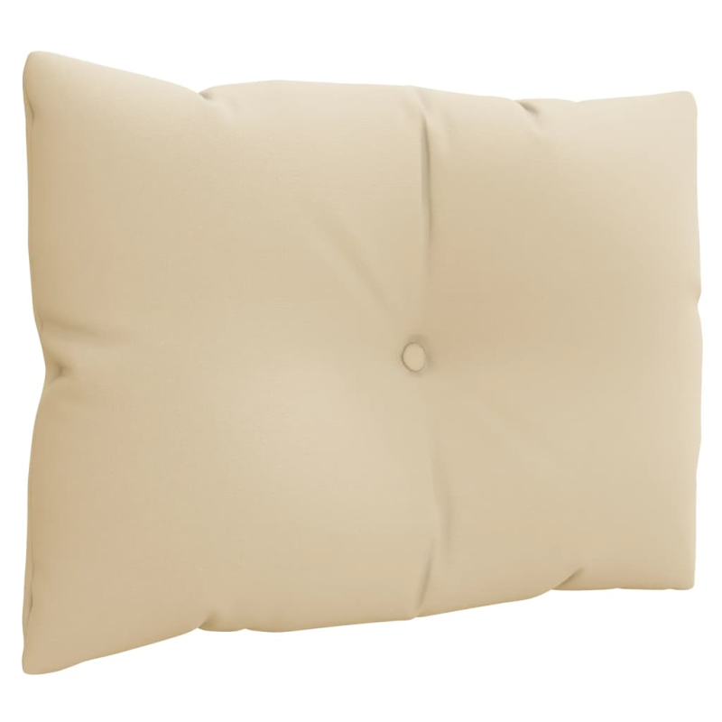 Palettenkissen 3-tlg. Beige Stoff