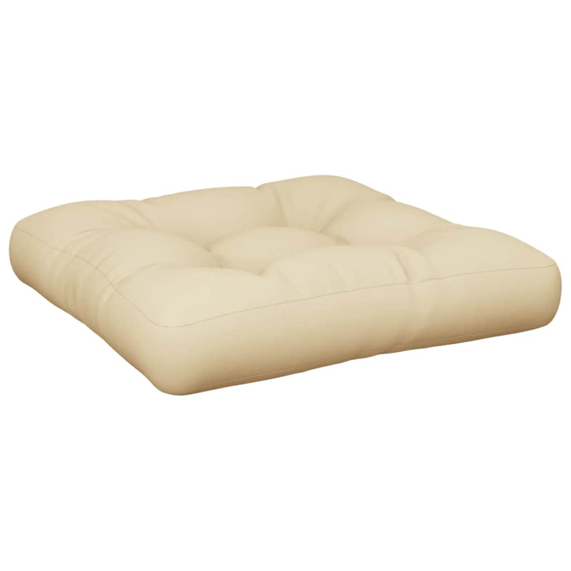 Palettenkissen Beige 60x61,5x10 cm Stoff