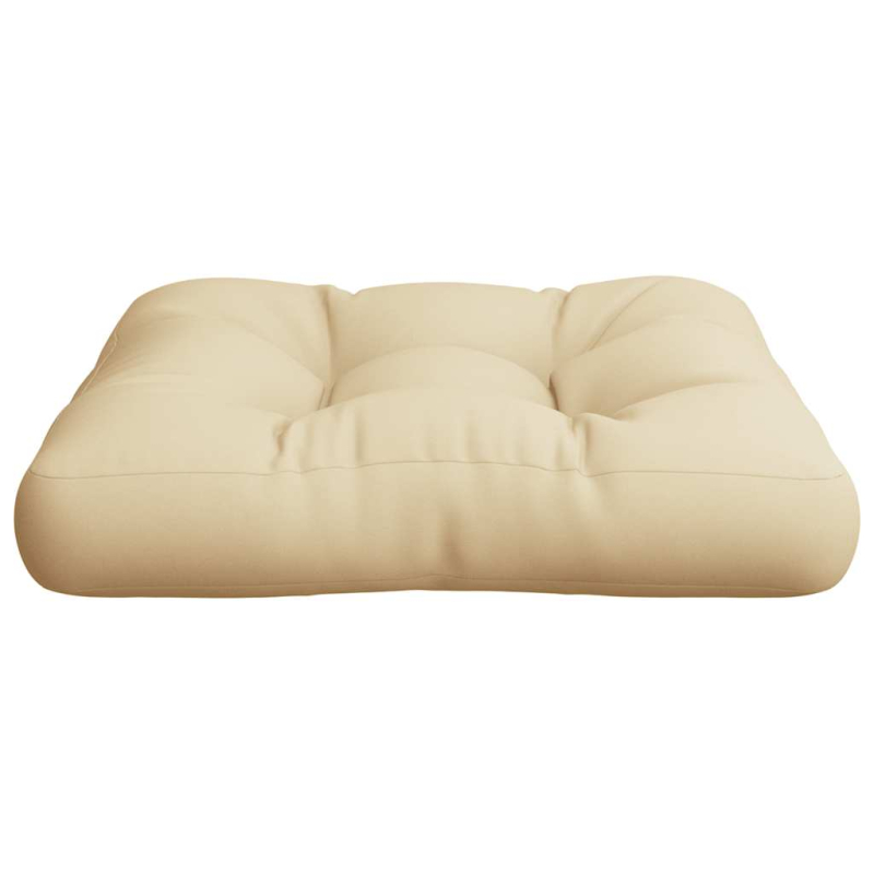 Palettenkissen Beige 60x61,5x10 cm Stoff