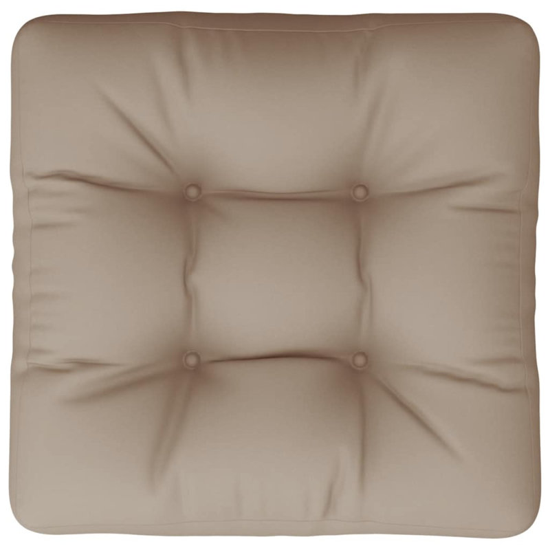 Palettenkissen Taupe 60x61,5x10 cm Stoff