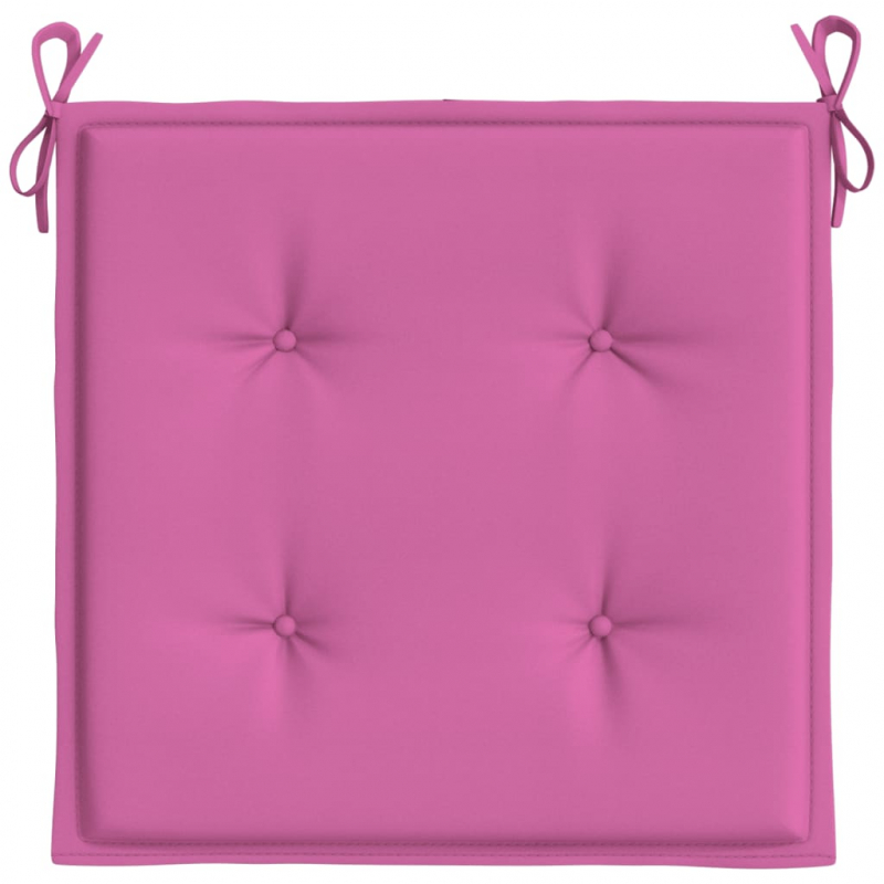 Gartenstuhl-Kissen 4 Stk. Rosa 40x40x3 cm Stoff