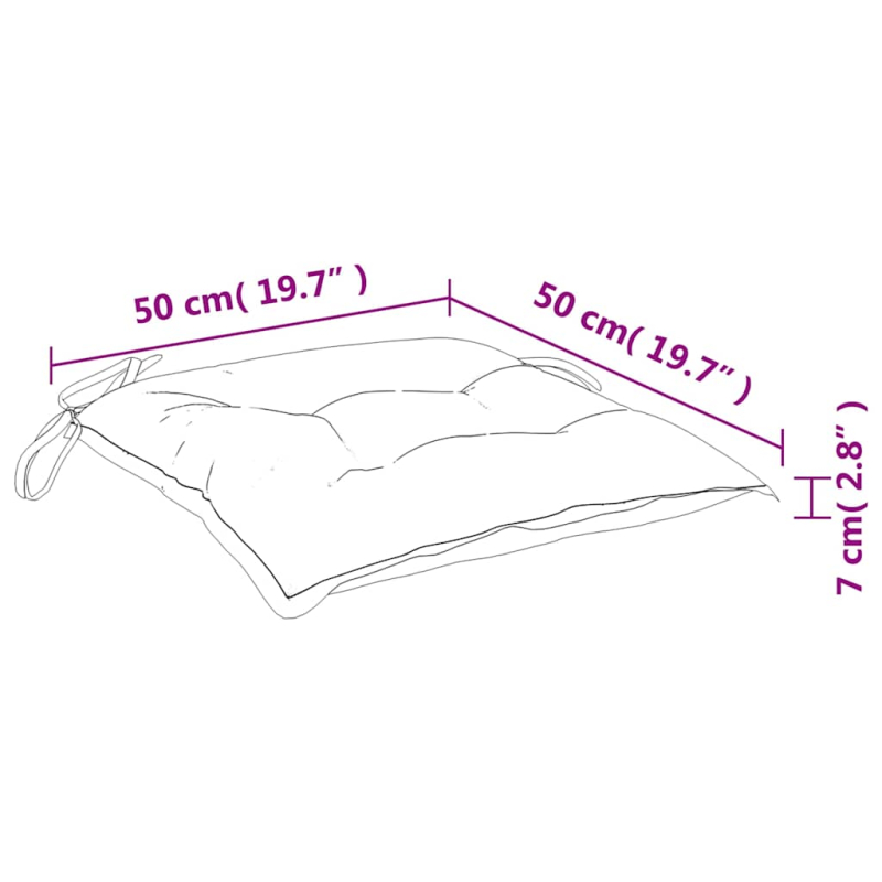 Palettenkissen 2 Stk. Grün 50x50x7 cm Oxford-Gewebe