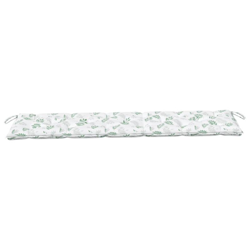 Gartenbank-Auflage Blattmuster 180x50x7 cm Oxford-Gewebe