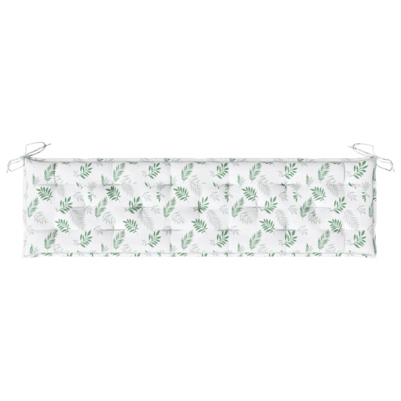 Gartenbank-Auflage Blattmuster 180x50x7 cm Oxford-Gewebe