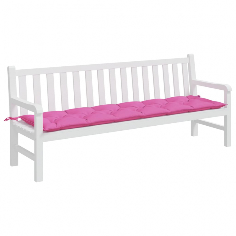 Gartenbank-Auflage Rosa 200x50x7 cm Stoff