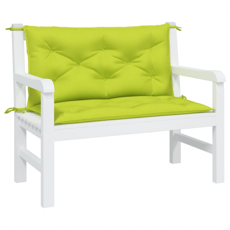Gartenbank-Auflagen 2 Stk. Knallgrün 100x50x7 cm Oxford-Gewebe