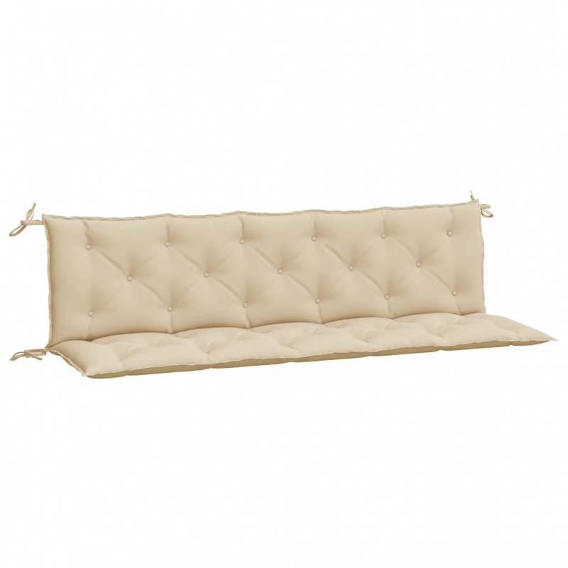 Gartenbank-Auflagen 2 Stk. Beige 180x50x7 cm Oxford-Gewebe