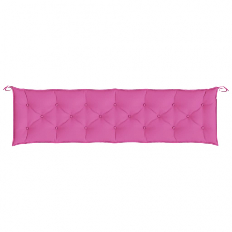 Gartenbank-Auflagen 2 Stk. Rosa 200x50x7 cm Stoff