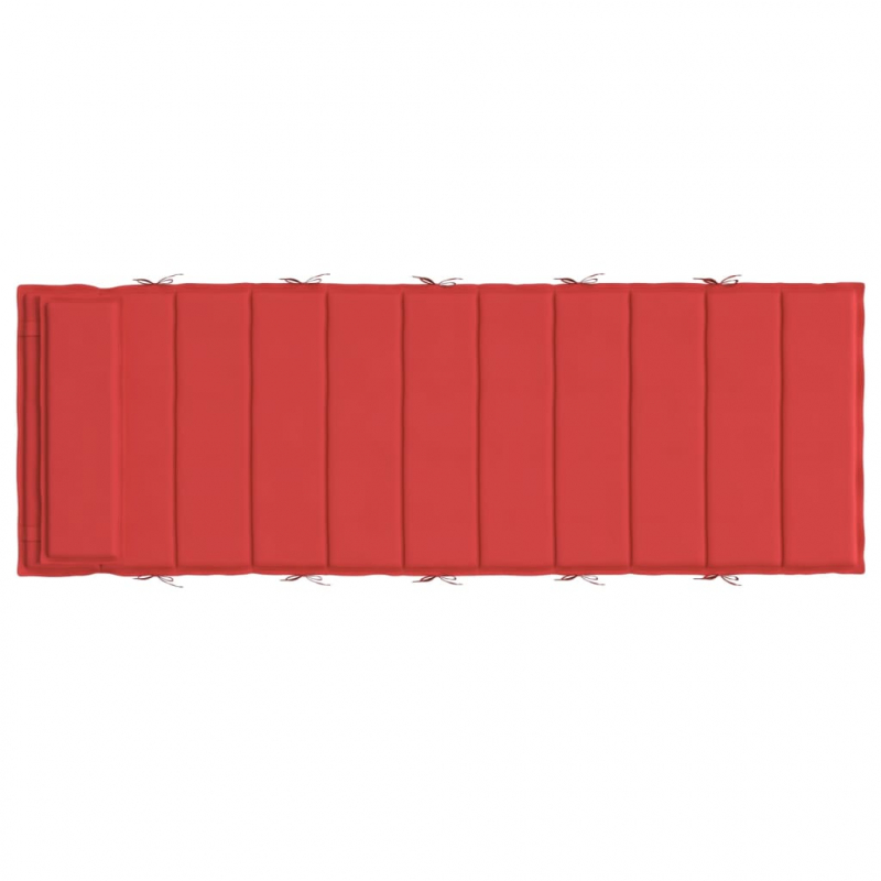 Sonnenliegen-Auflage Rot 180x60x4 cm Oxford-Gewebe