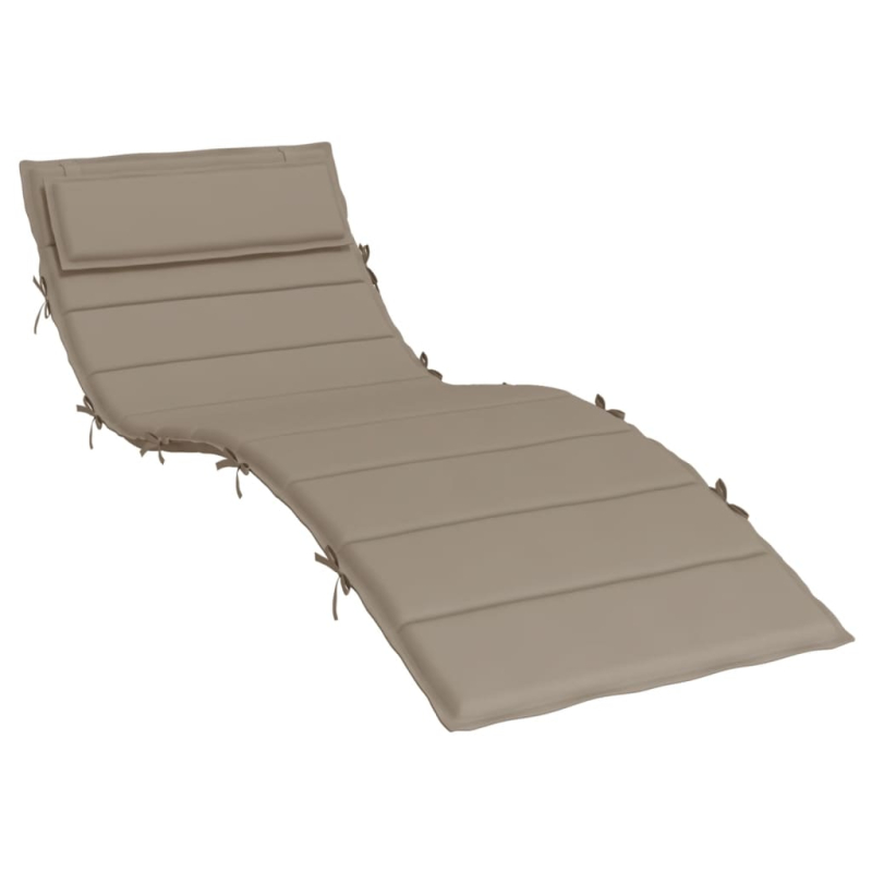 Sonnenliegen-Auflage Taupe 180x60x4 cm Oxford-Gewebe