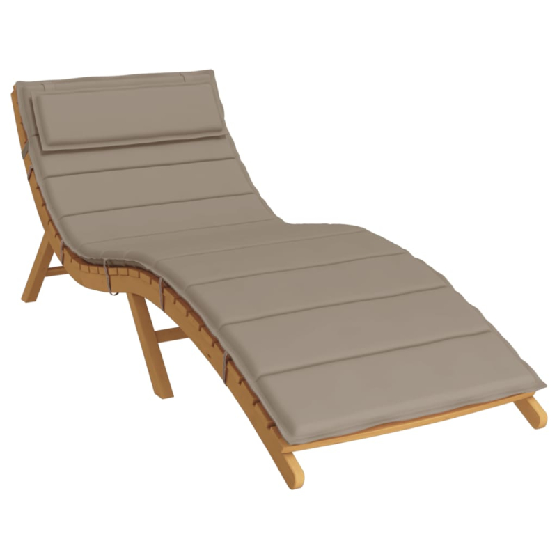 Sonnenliegen-Auflage Taupe 180x60x4 cm Oxford-Gewebe