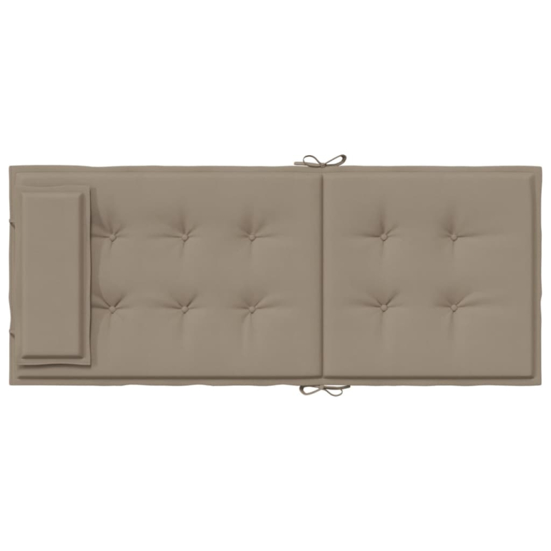 Hochlehner-Auflagen 2 Stk. Taupe Oxford-Gewebe