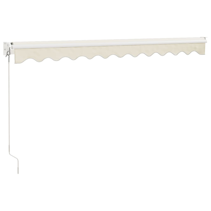 Markise Einziehbar Creme 3x2,5 m Stoff und Aluminium