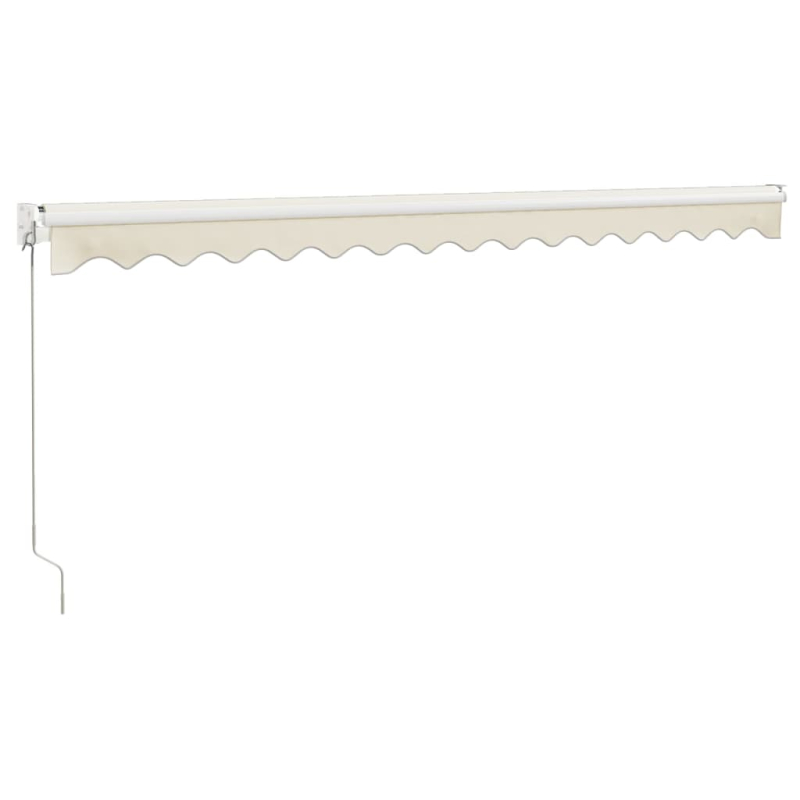 Markise Einziehbar Creme 4x3 m Stoff und Aluminium