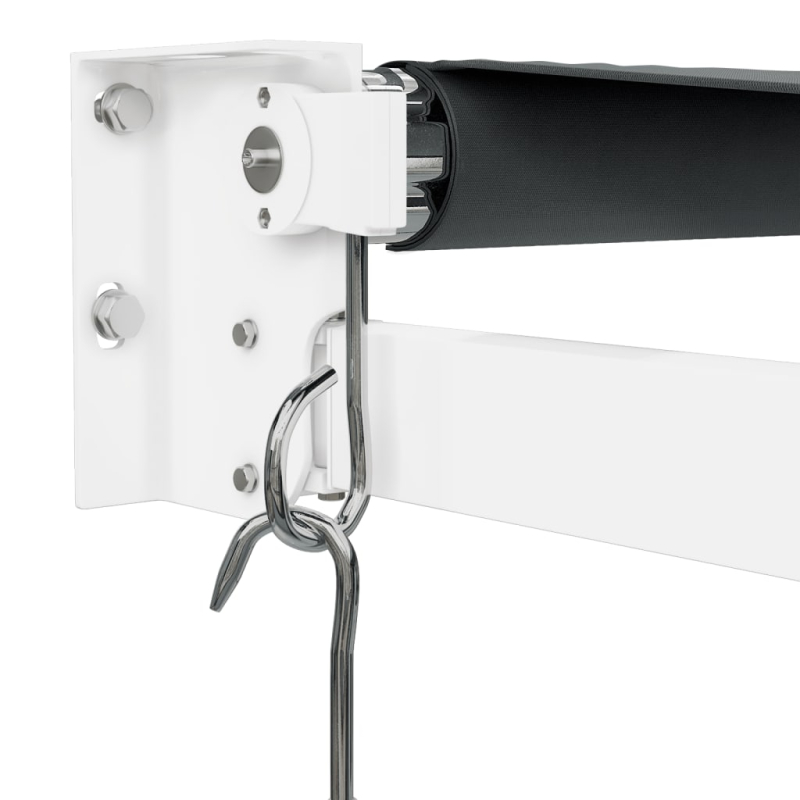 Markise Einziehbar Anthrazit 4x3 m Stoff und Aluminium
