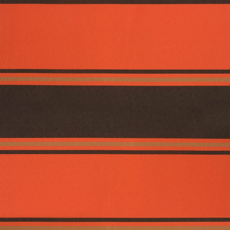 Markise Einziehbar Orange und Braun 4,5x3 m Stoff und Aluminium