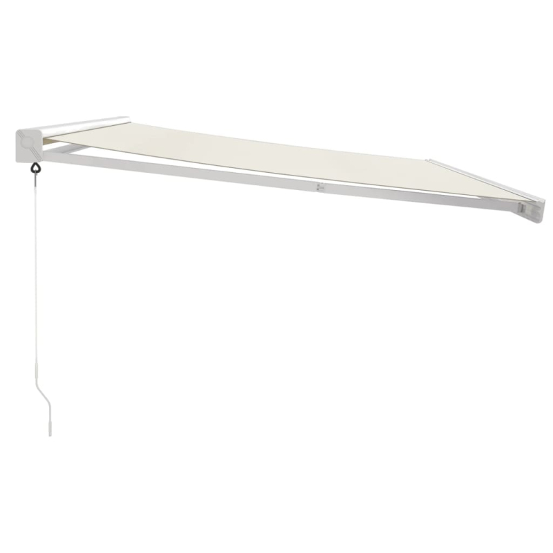 Markise Einziehbar Creme 4x3 m Stoff und Aluminium