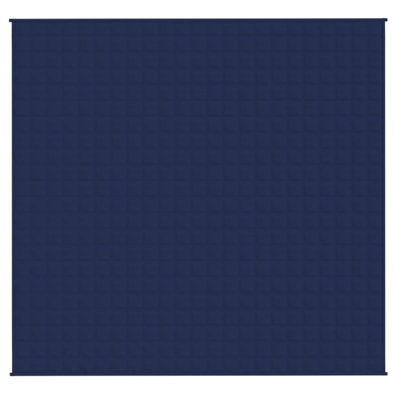 Gewichtsdecke Blau 220x230 cm 15 kg Stoff