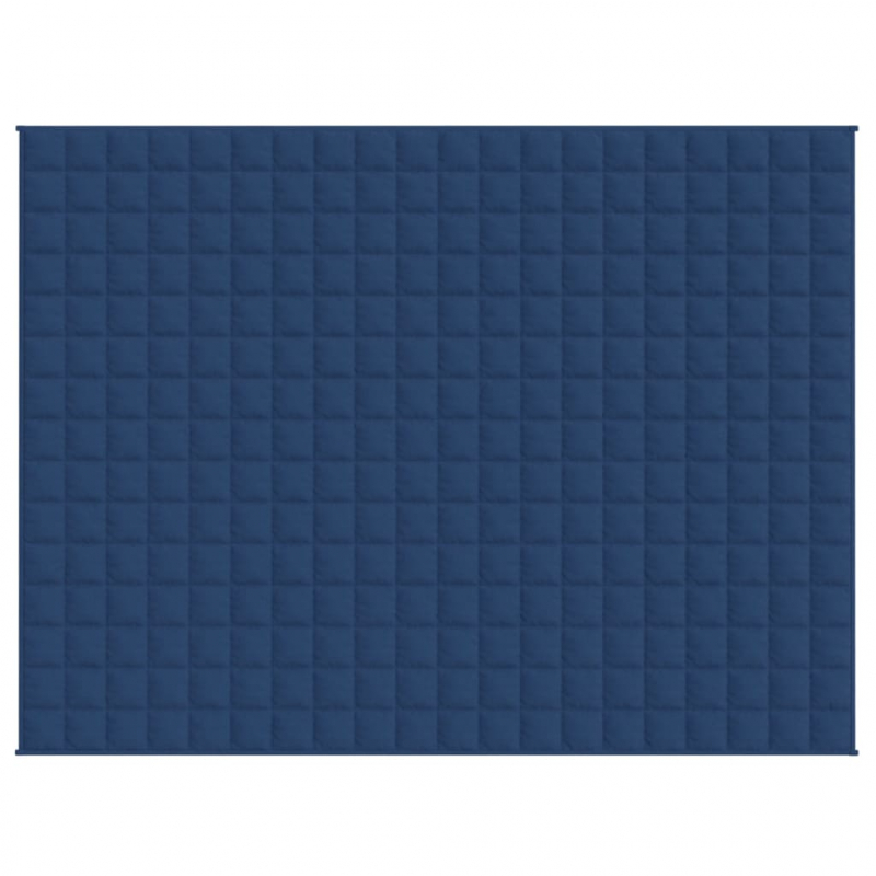 Gewichtsdecke Blau 152x203 cm 7 kg Stoff