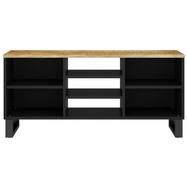 TV-Schrank 100x33x46 cm Massivholz Mango & Holzwerkstoff