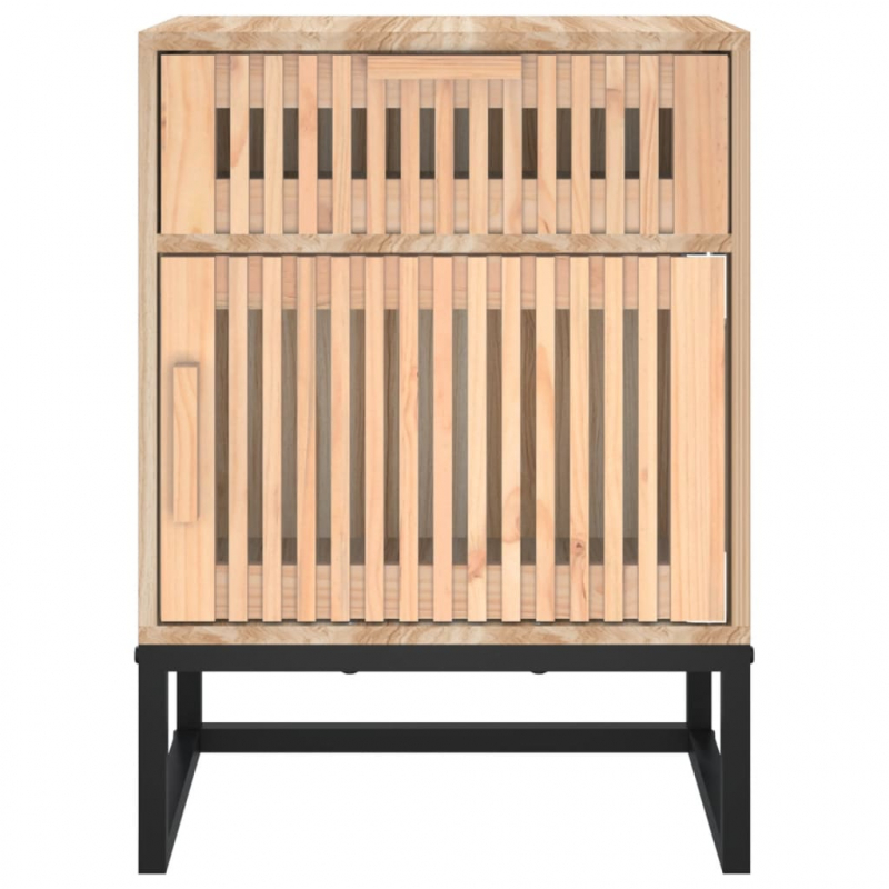 Nachttische 2 Stk. 40x30x55,5 cm Holzwerkstoff & Eisen