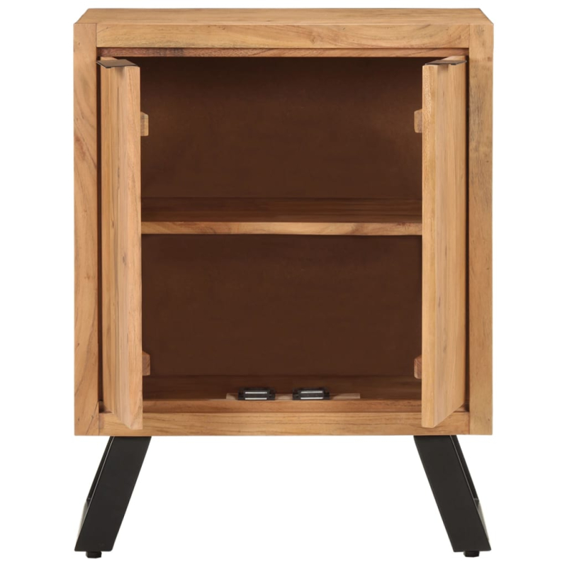Sideboard mit 2 Türen 55x36x72 cm Massivholz Akazie