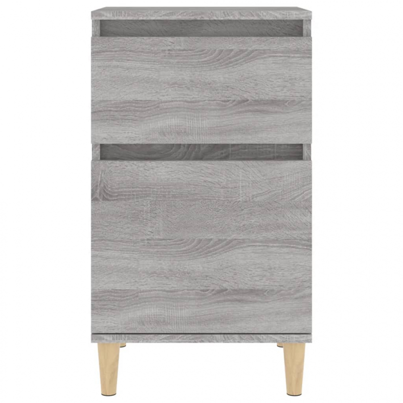 Nachttische 2 Stk. Grau Sonoma 40x35x70 cm