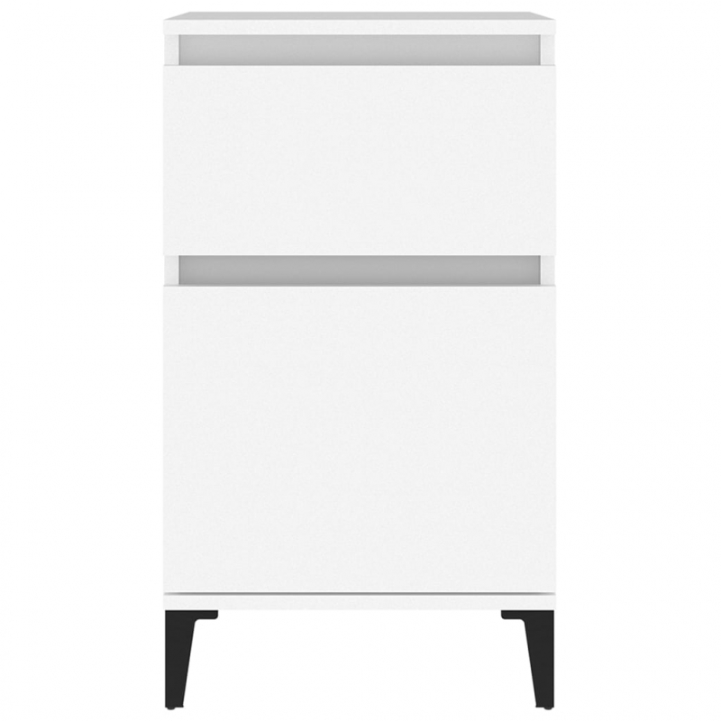 Nachttisch Weiß 40x35x70 cm
