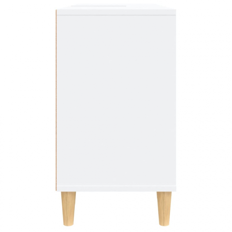 Waschbeckenunterschrank Weiß 80x33x60 cm Holzwerkstoff