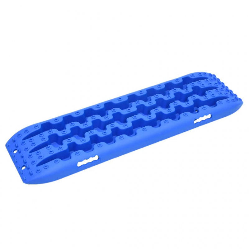 Traktionsmatten 2 Stk. Blau 106x30,5x7 cm Nylon