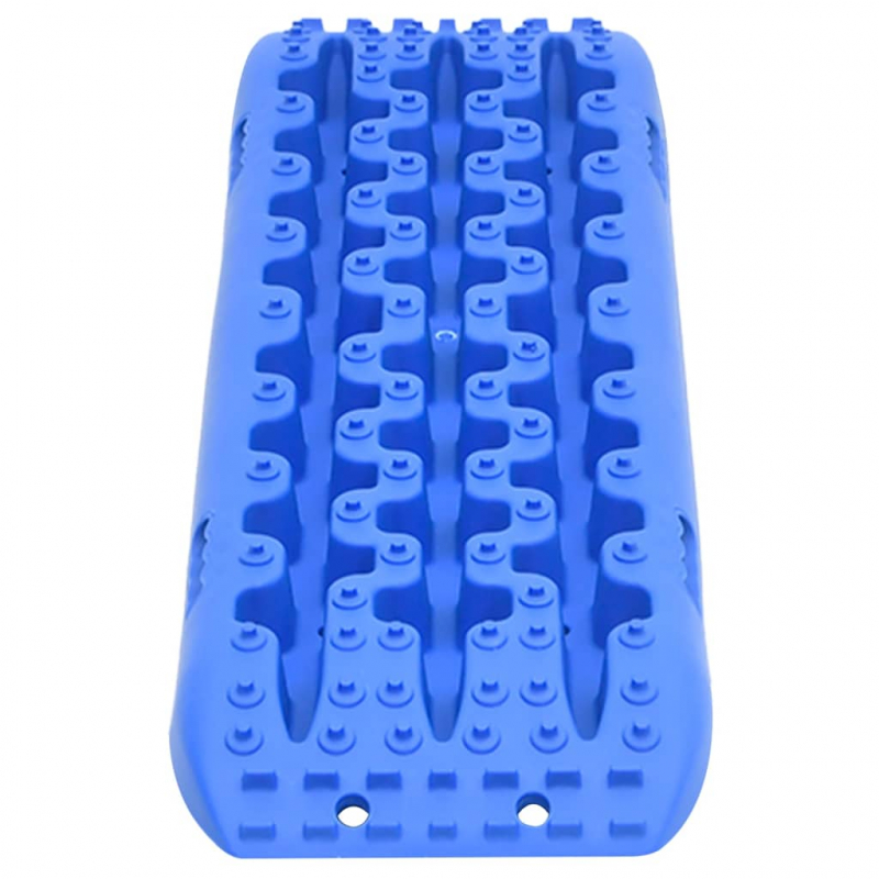 Traktionsmatten 2 Stk. Blau 106x30,5x7 cm Nylon