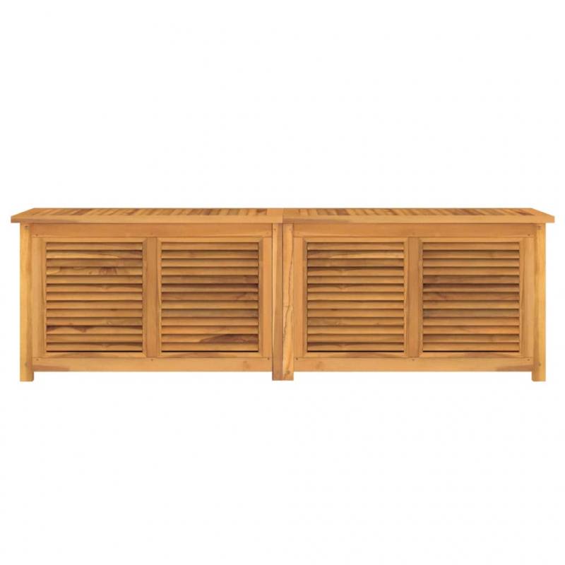 Gartenbox mit Beutel 175x50x55 cm Massivholz Teak