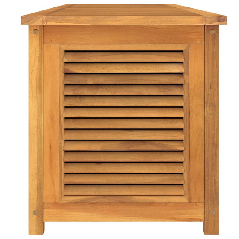 Gartenbox mit Beutel 200x50x55 cm Massivholz Teak